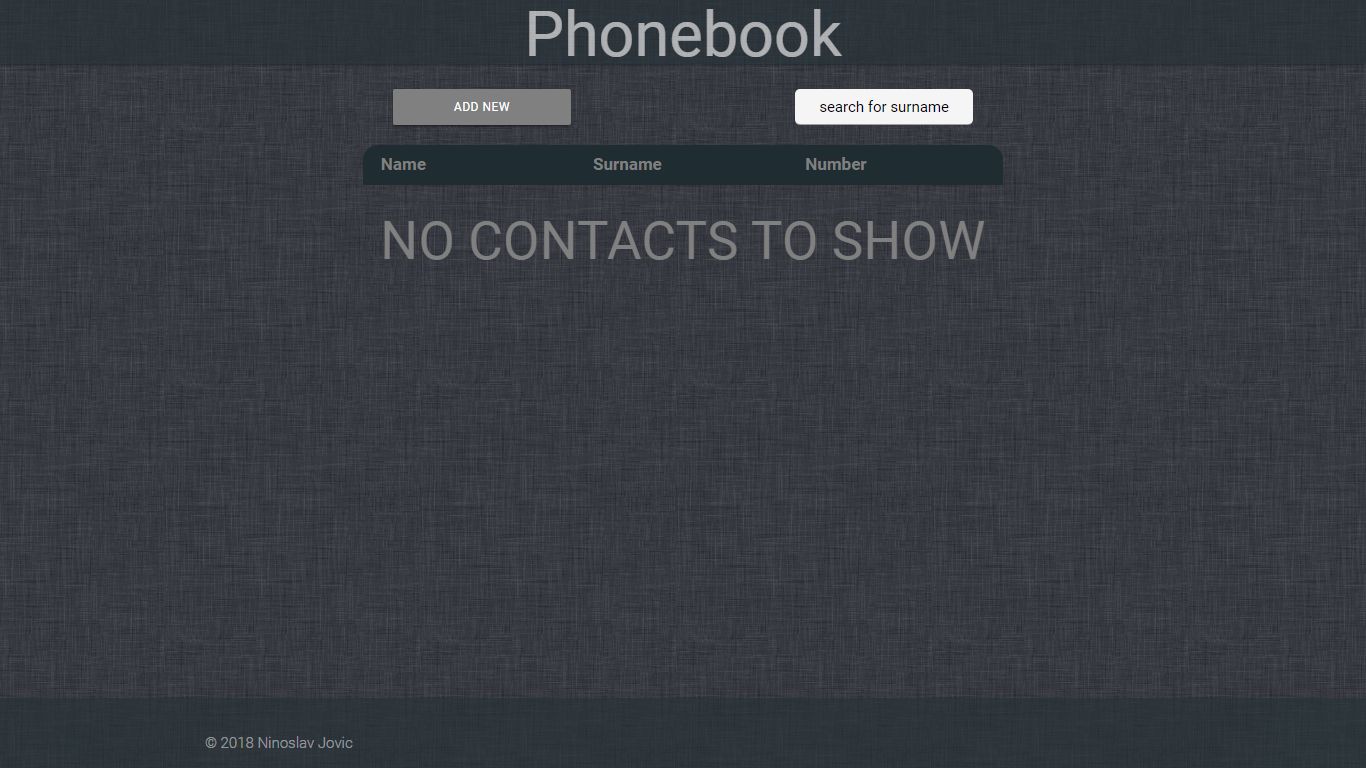 Phonebook APP